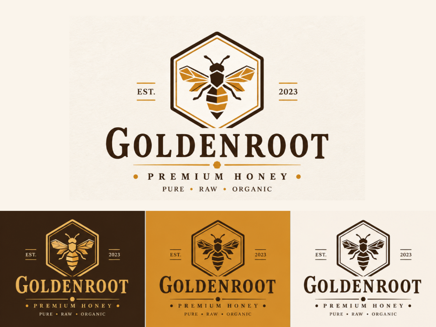 Goldenroot logo design by Aarah Digital Studio