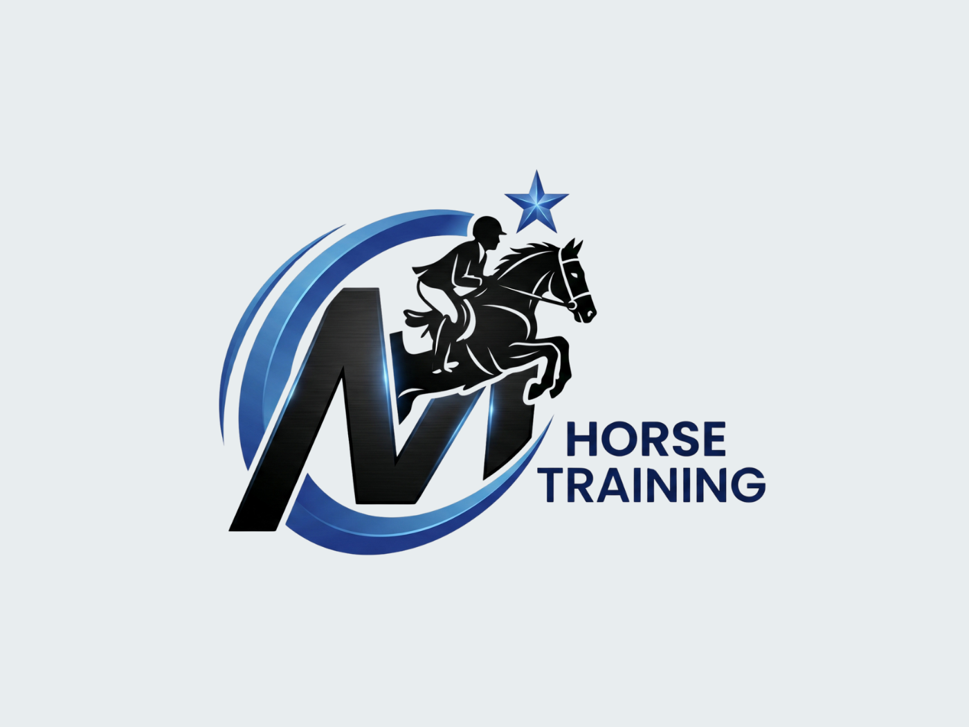 MD Horse Training logo design by Aarah Digital Studio